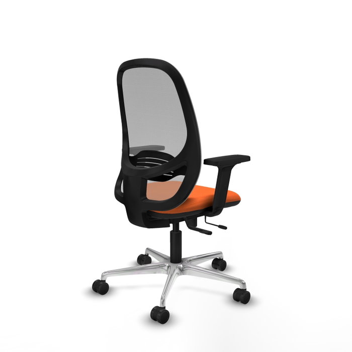 PIQUERAS Y CRESPO Silla de oficina Cilanco con mecanismo Sincro/Traslack, naranja y gris PIQUERAS Y CRESPO Silla de oficina Cilanco con mecanismo Sincro/Traslack, naranja y gris