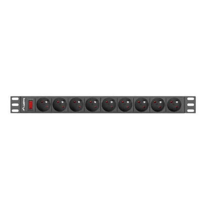 Lanberg PDU-09E-0300-BK con 9 Tomas Francesas Lanberg PDU-09E-0300-BK con 9 Tomas Francesas