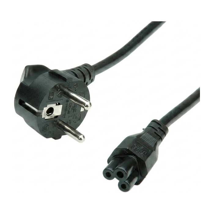 VALUE Netzkabel, 3pol. Notebook-Buchse, schwarz, 0,8 m VALUE Netzkabel, 3pol. Notebook-Buchse, schwarz, 0,8 m