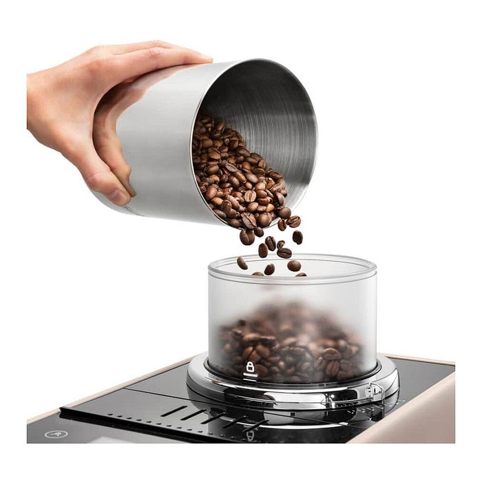 DeLonghi Rivelia Cafetera Superautomática con Espumador de Leche, Beige