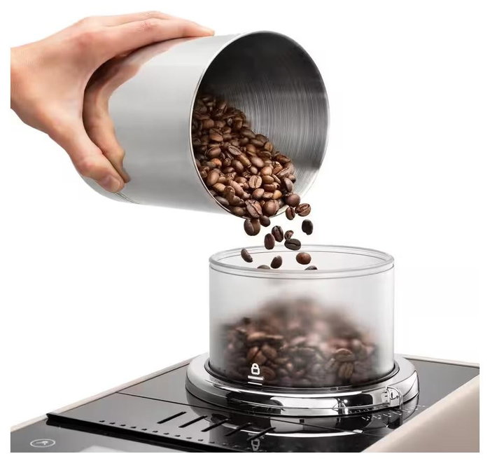 De'Longhi Rivelia EXAM 440.55.BG Cafetera Superautomática Beige 19 bares 1450W Café en Grano y Molido