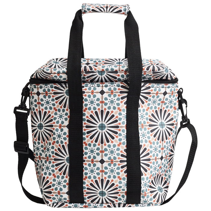 Cook Concept Bolsa Térmica Coup De Fraiche con Doble Asa y Correa, Estampado Verde o Naranja