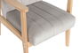 DKD Home Decor Sillón Sixties Gris Natural 68 x 81 x 63 cm