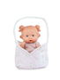 Muñeca nenotin baby en estuche. cuerpo y extremidades de vinilo 21 cm