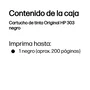 HP Cartucho de tinta Original 303 Negro