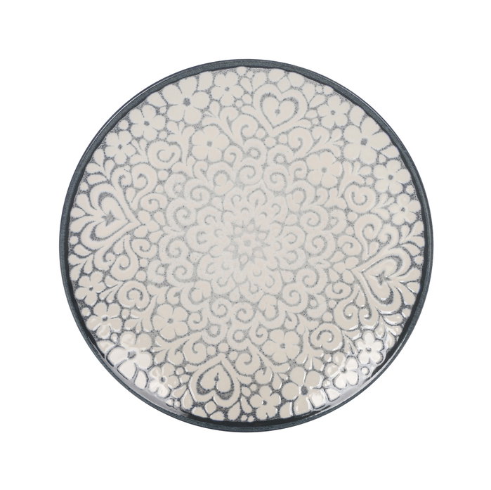 La Mediterranea Plato de Postre Azurill Monaco Brillo 20cm