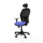 PIQUERAS Y CRESPO Silla de oficina Alocén, Mecanismo Sincro, Azul claro/Negro