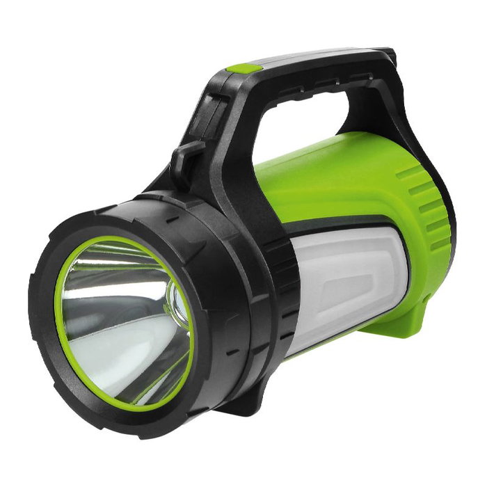 ORNO Linterna LED LT-3 con Power Bank 4000mAh y Luz Emergencia 10W, 1000 Lúmenes, Recargable