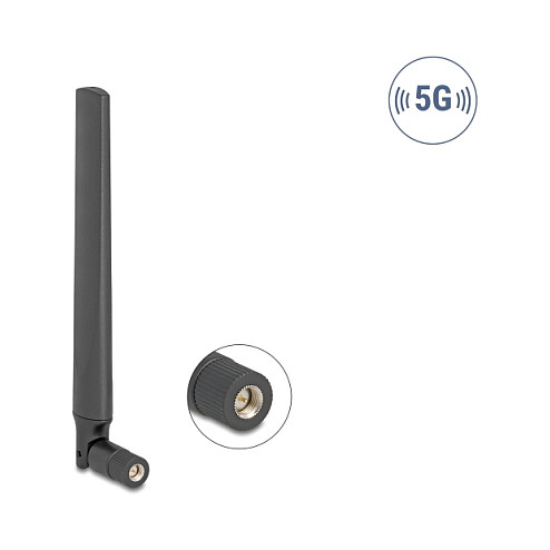 DeLOCK 81466 Antena Omnidireccional 5G SMA Negra DeLOCK 81466 Antena Omnidireccional 5G SMA Negra