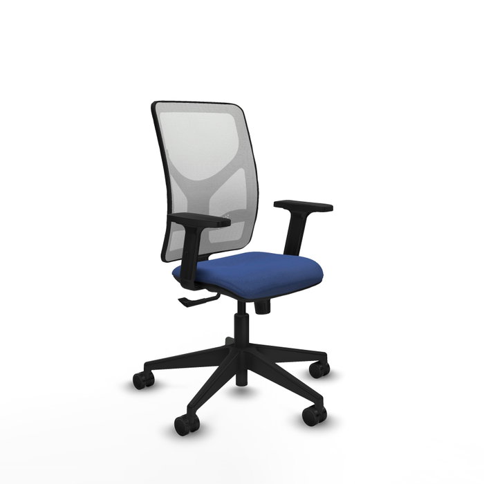 PIQUERAS Y CRESPO Silla de oficina Motilla con mecanismo Sincro, Azul marino y Blanco PIQUERAS Y CRESPO Silla de oficina Motilla con mecanismo Sincro, Azul marino y Blanco