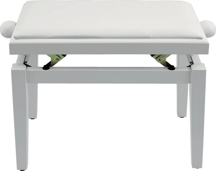 QUIKLOK Banqueta Piano Deluxe PB100 Madera Blanca Mate Imitación Cuero Ajustable QUIKLOK Banqueta Piano Deluxe PB100 Madera Blanca Mate Imitación Cuero Ajustable