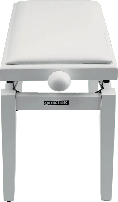 QUIKLOK Banqueta Piano Deluxe PB100 Madera Blanca Mate Imitación Cuero Ajustable QUIKLOK Banqueta Piano Deluxe PB100 Madera Blanca Mate Imitación Cuero Ajustable