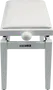 QUIKLOK Banqueta Piano Deluxe PB100 Madera Blanca Mate Imitación Cuero Ajustable