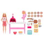 Barbie Pizzería con Muñeca Barbie Jmk21 Mattel - 25 Accesorios para Juego de Roles, +3 años