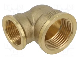 GEBO Codo de 90° Reducción Hembra-Hembra Latón CW617N