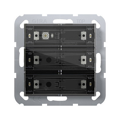 GIRA 504300 Tastsens.4 Komfort 3f KNX System 55 Negro GIRA 504300 Tastsens.4 Komfort 3f KNX System 55 Negro