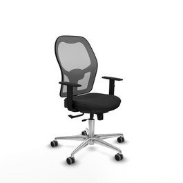 PIQUERAS Y CRESPO Silla de oficina Jorquera Sincro/Traslack Negro/Gris