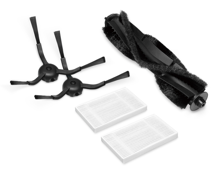 TP-Link RVA105 Kit de Accesorios para Robot Aspirador Compatible con Tapo RV30 Max Plus/Max, RV20 Max Plus/Max Negro Blanco