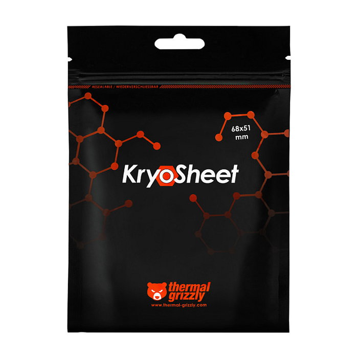 Thermal Grizzly Kryosheet 68 x 51 mm anthrazit