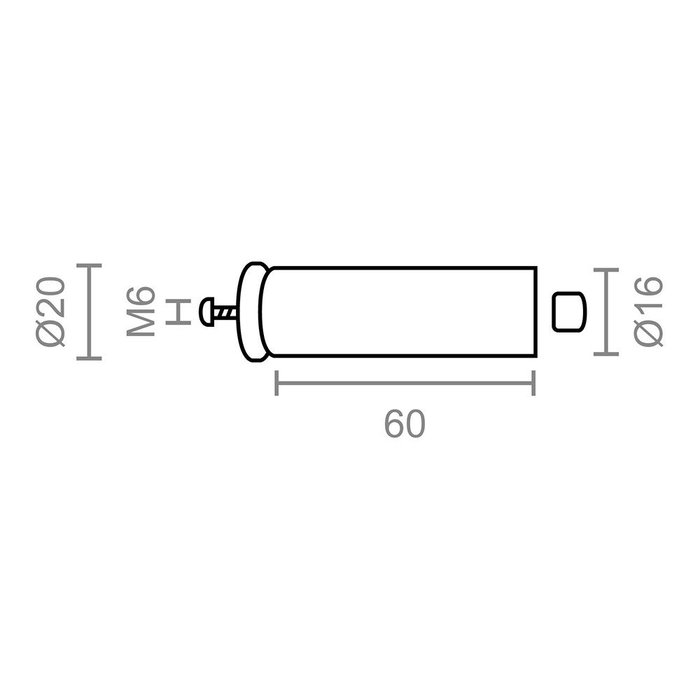 Edm Tope Persiana Enrollable PR08 Marfil 60 mm 2 Unidades Poliestireno