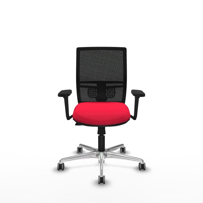 PIQUERAS Y CRESPO Silla de oficina Yunquera con mecanismo Sincro/Traslack, Rojo y Negro PIQUERAS Y CRESPO Silla de oficina Yunquera con mecanismo Sincro/Traslack, Rojo y Negro
