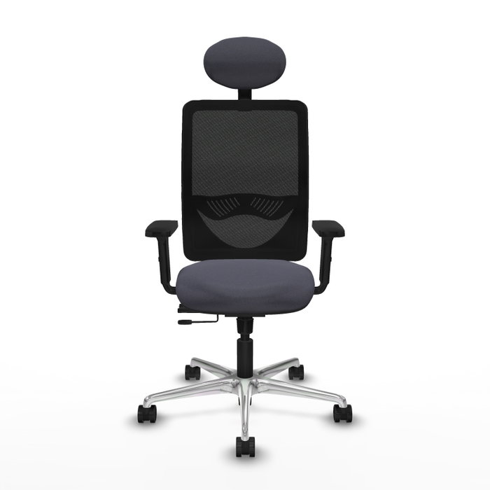 PIQUERAS Y CRESPO Silla de oficina Zulema con mecanismo Sincro/Traslack, Gris oscuro y Negro PIQUERAS Y CRESPO Silla de oficina Zulema con mecanismo Sincro/Traslack, Gris oscuro y Negro