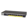 NETGEAR GS108LP-100EUS Switch Gigabit No Administrado 8 Puertos con PoE+, Montaje Rack 1U, Conectividad 10/100/1000 Mbps, Presupuesto PoE 60W