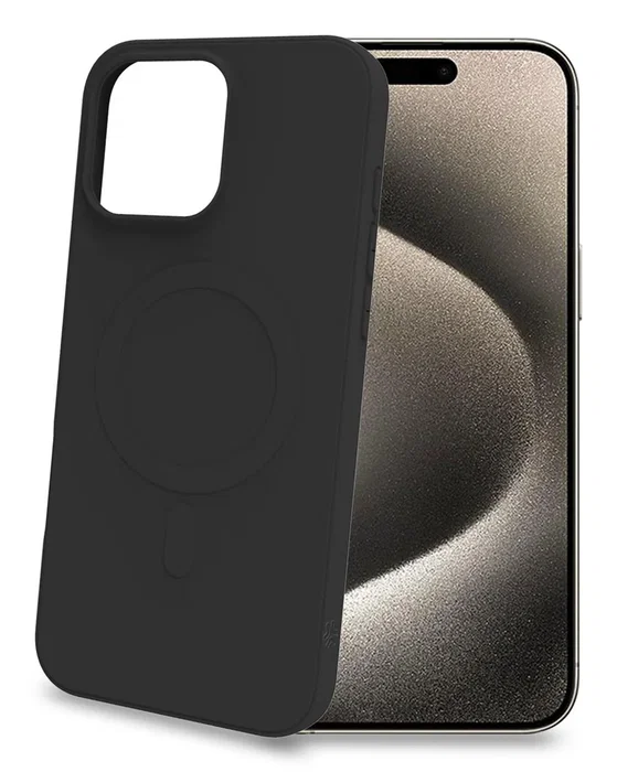 Celly CROMOMAG1081BK Funda para Apple iPhone 16 Pro Max, Negro, TPU, Resistente a Golpes y Rayones, 17.5 cm (6.9")