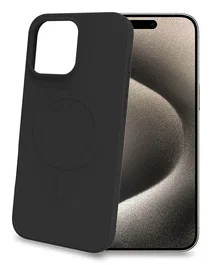 Celly CROMOMAG1081BK Funda para Apple iPhone 16 Pro Max, Negro, TPU, Resistente a Golpes y Rayones, 17.5 cm (6.9")