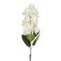 Flor Hortensia Blanco Tejido Decoración 74 cm (Set de 12)