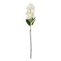 Flor Hortensia Blanco Tejido Decoración 74 cm (Set de 12)