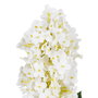 Flor Hortensia Blanco Tejido Decoración 74 cm (Set de 12)