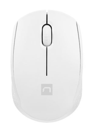 NATEC STORK Ratón Óptico Inalámbrico RF Wireless + USB Type-A Ambidextro 1600 DPI Blanco