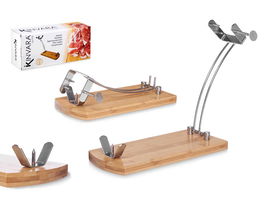 Kinvara Jamonero de Bambú 37 cm (Set de 6)