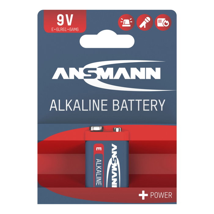Ansmann Alkaline 9V block red-line
