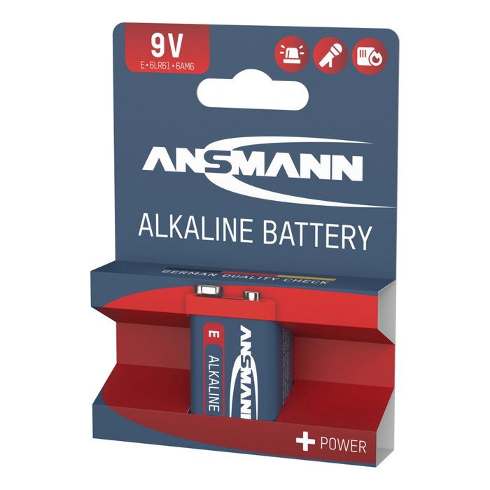 Ansmann Alkaline 9V block red-line