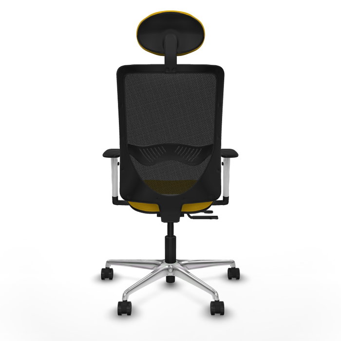 PIQUERAS Y CRESPO Silla de oficina Zulema con mecanismo Sincro/Traslack, Amarillo y Negro