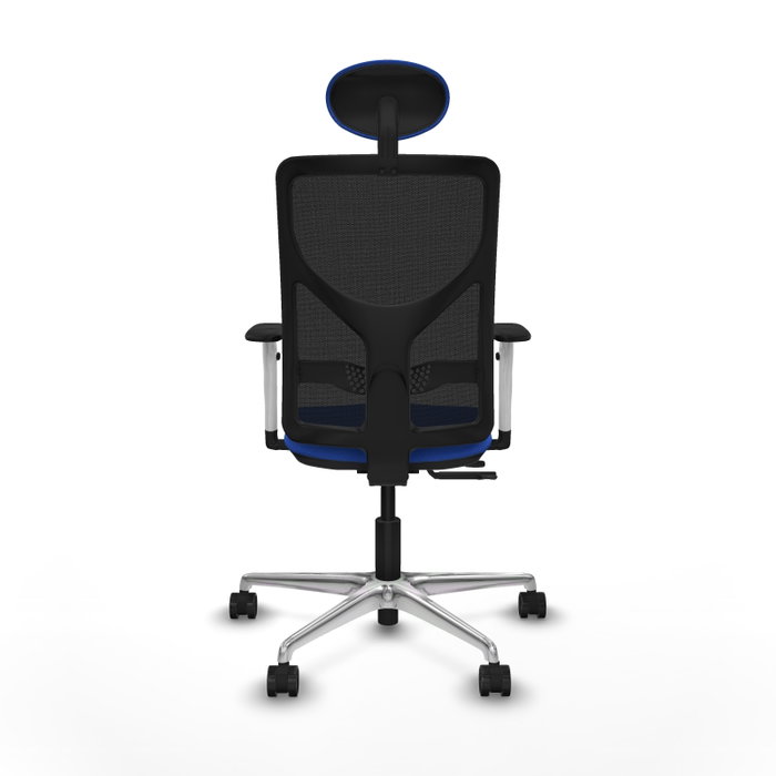 PIQUERAS Y CRESPO Silla de oficina Motilla con mecanismo Sincro/Traslack Azul