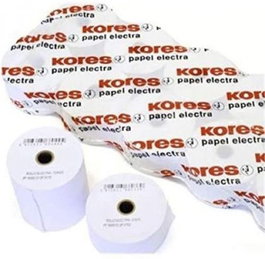KORES Pack de 10 Rollos de Papel Electra 75x65x12mm