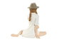 DKD Home Decor Figura Decorativa Chica Sombrero Resina Blanco Beige 7.5 x 13 x 9.5 cm (2 Unidades)