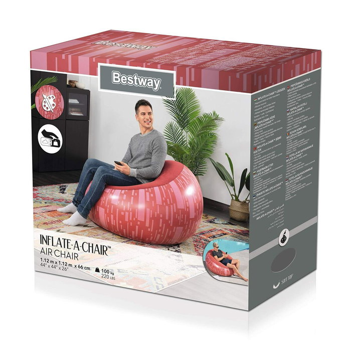 Bestway Sillón Hinchable Gigante Fashion Color Surtido 112x112x66 cm