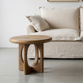 Mesa Centro Miel Madera de Mango 55 X 55 X 47 cm