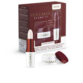 Volumax Plump It Filler Tratamiento Antiedad Estuche 2 pz - Bálsamo y Stick Labial con Ácido Hialurónico y Tripéptido para Volumen