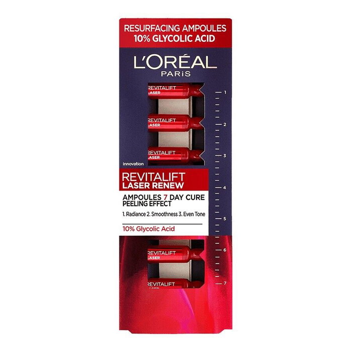 L'Oreal Paris Revitalift Laser Renew Ácido Glicólico Peeling Serum 7 Ampollas de 1 ml
