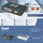 SAMI Despertador LED con Cargador Inalámbrico, Sensor, 5W, Color Plata