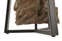 DKD Home Decor Lámpara de Sobremesa Teca y Hierro 40x40x76