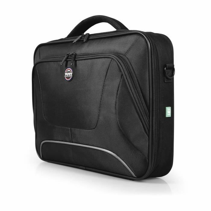 Port Designs Bolsa para portátil Courchevel Clamshell 15,6 pulgadas - Negro