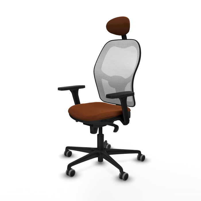 PIQUERAS Y CRESPO Silla de oficina Jorquera Marrón y Blanco