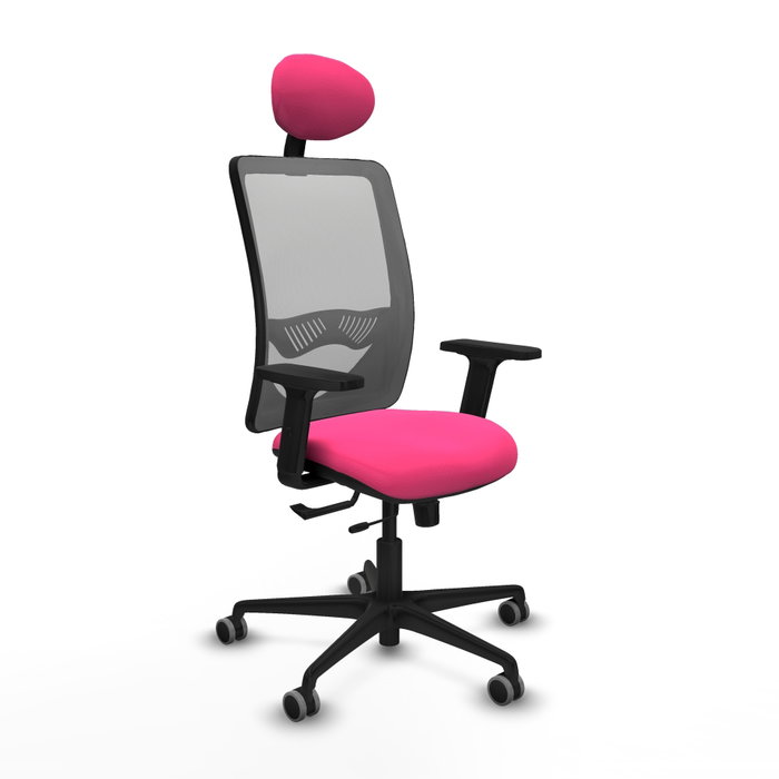 PIQUERAS Y CRESPO Silla de oficina Zulema Rosa y Gris PIQUERAS Y CRESPO Silla de oficina Zulema Rosa y Gris
