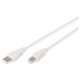 Digitus Cable de Conexión USB 2.0 Tipo A a B 1,8 m Beige Macho/Macho